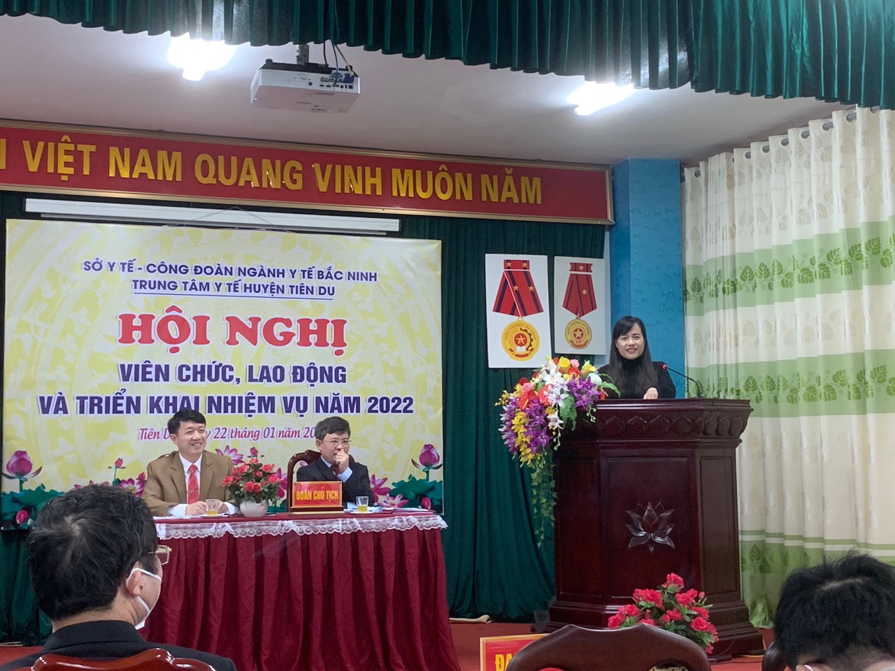 TTYT HUYỆN TIÊN DU TỔ CHỨC HỘI NGHỊ VIÊN CHỨC, LAO ĐỘNG NĂM 2022
